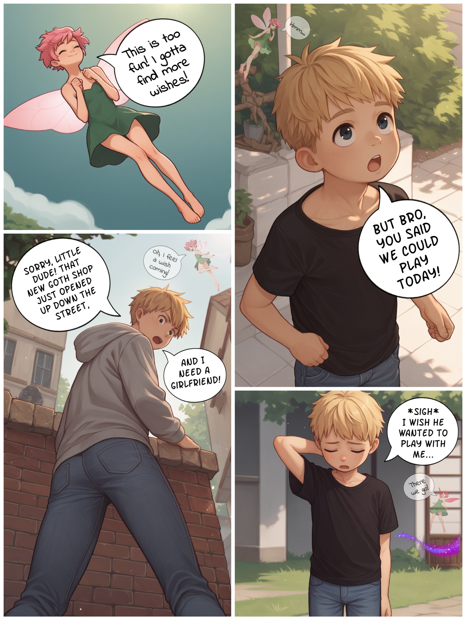 Fairy Fun 4 (Goth TG AP Comic) – AlwaysOlder TG Comics